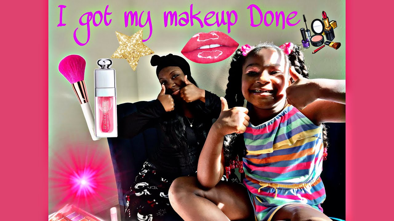 I Got my Makeup done by my sister friend #shortvideo #funny #funnyvideos #kidsvideo 