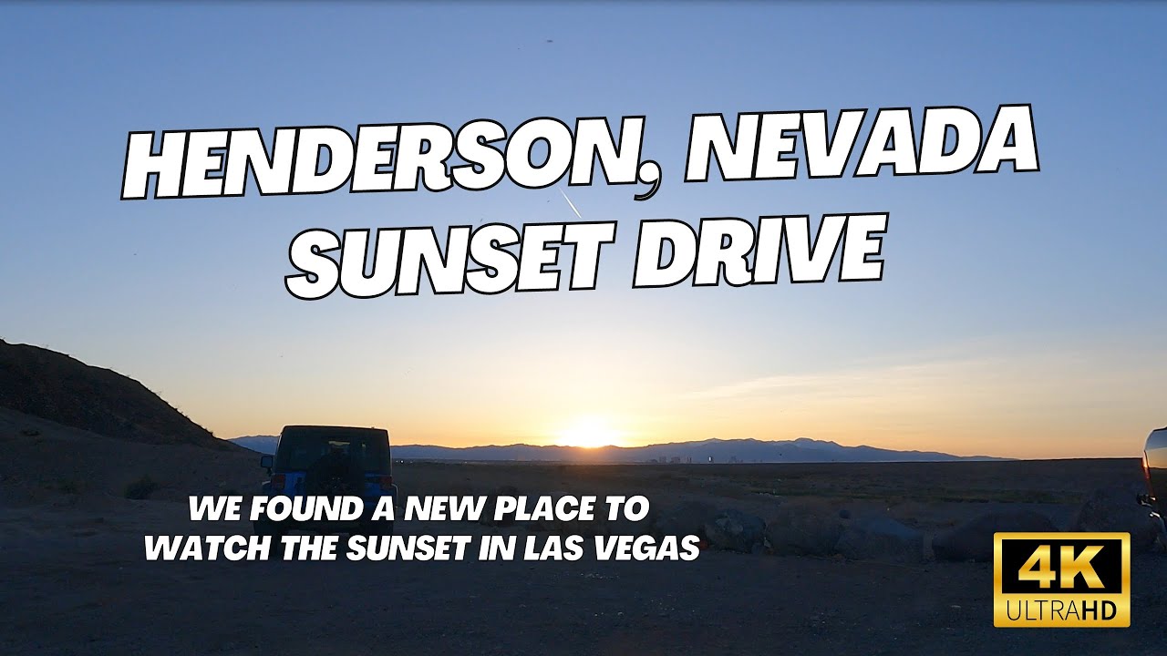 Henderson toward Lake Las Vegas Sunset Drive [4K]