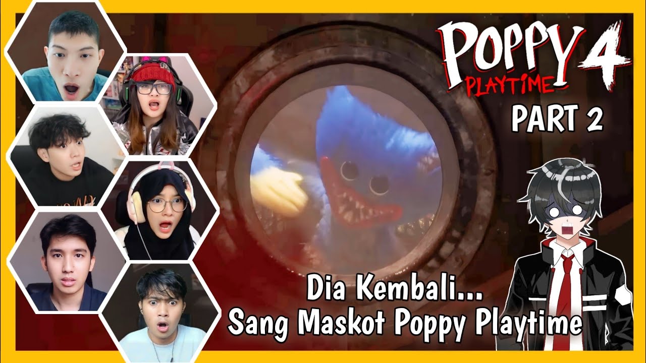 【Reaksi Gamers】Ketika Melihat Huggy Wuggy Ternyata Masih Hidup  | Poppy Playtime - Chapter 4