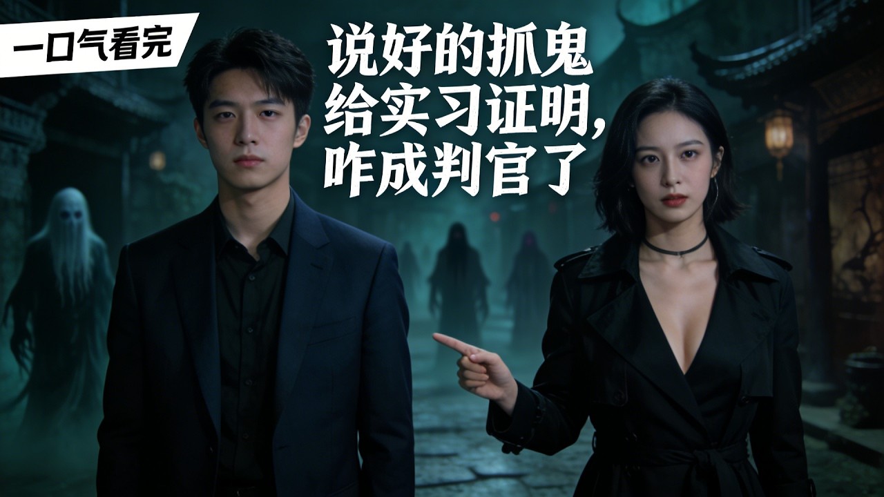 【全集】大四學生求職無門無法畢業，被老道忽悠抓鬼換實習證明，沒想到竟一腳踏入陰間成為判官？#抓鬼劇情 #陰間判官 #實習趣事 #大學畢業 #奇幻劇情