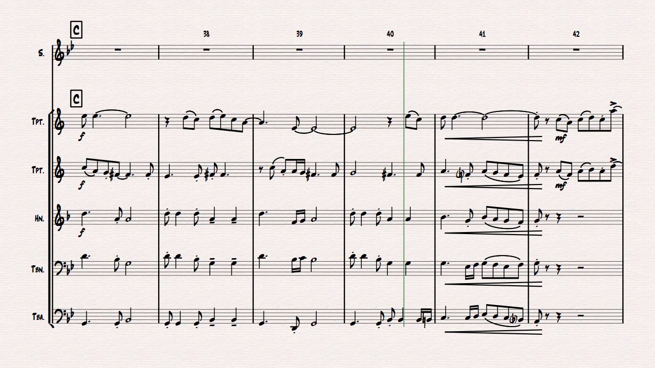 Summertime - Gershwin - Ballad - Brass Quintet + Voice - Arr. Thomas H. Graf
