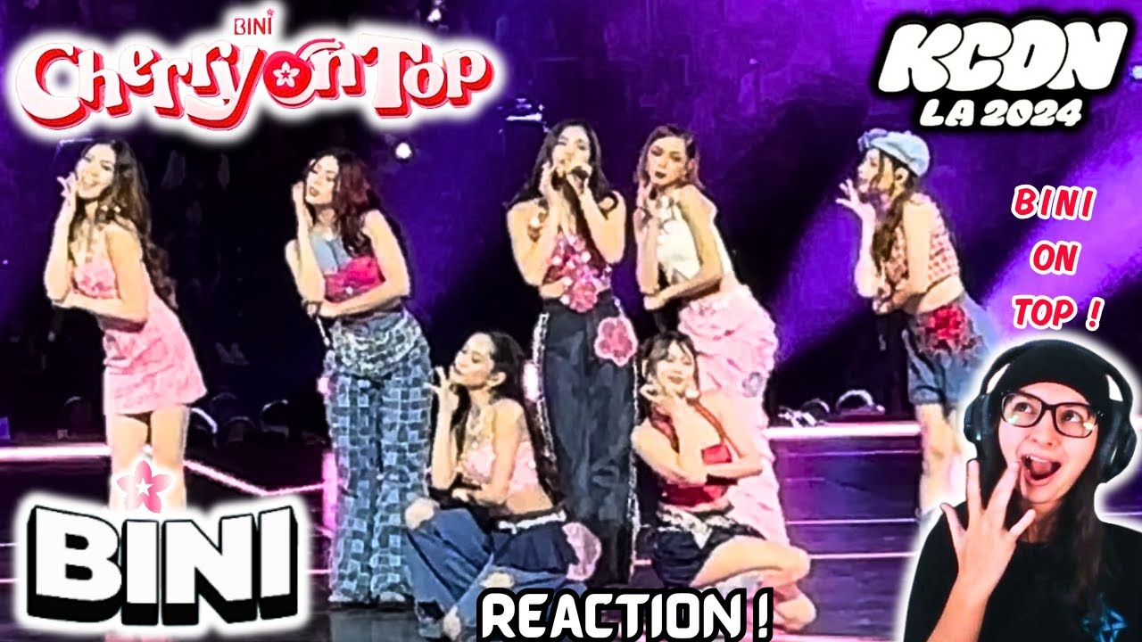 BINI “Cherry On Top” 2024 KCON in LA 240727 Day 2 Fancam Reaction ARMYMOO Reacts For The First Time