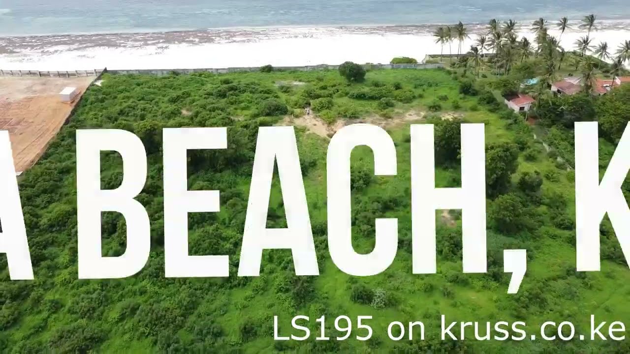 Beach plot for sale in Kenya. Bofa Beach Kilifi   LS195