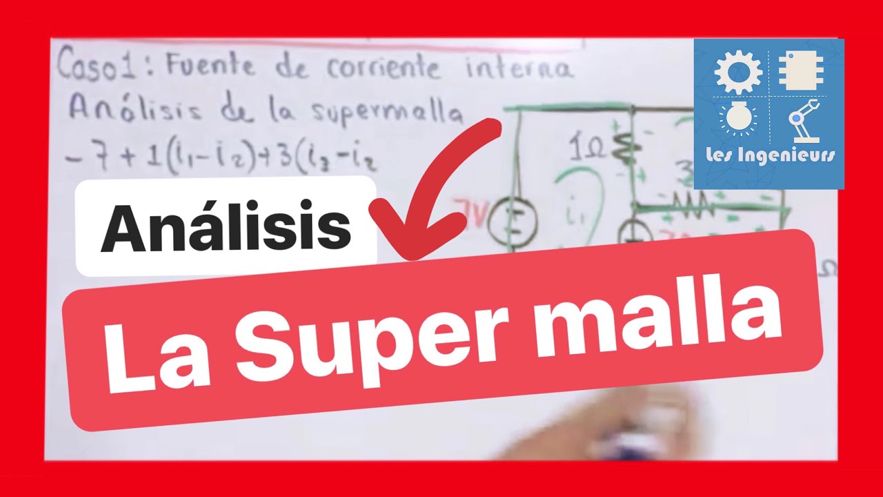 ✅LA SUPER MALLA (Análisis) | MÉTODO EFECTIVO 💯| ANÁLISIS de CIRCUITOS en INGENIERÍA