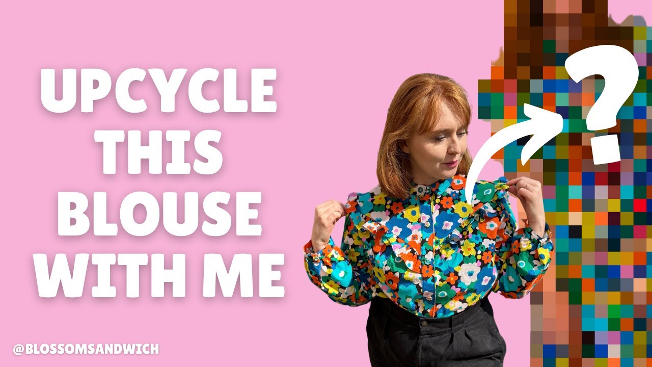 I chopped up my handmade blouse for #SewUpcycle24