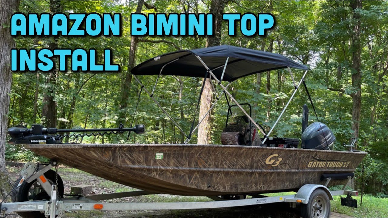 Установка тента Amazon Bimini Top | G3 Gator Tough 1756 куб. см
