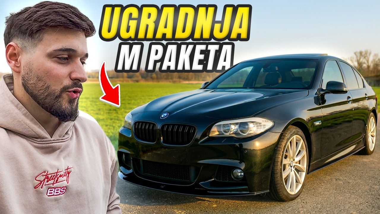 BMW F10 transformacija – M paket branici i pragovi