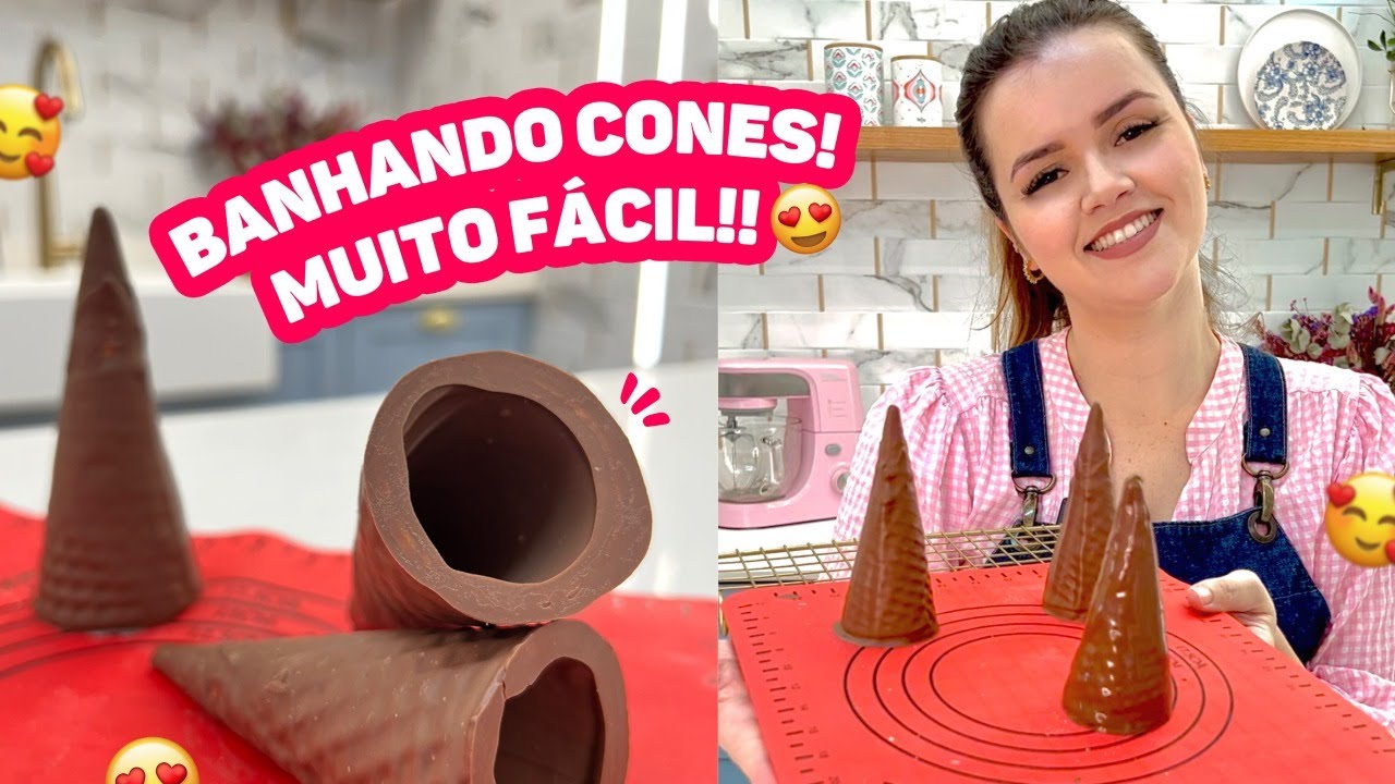 COMO BANHAR CONES - MUITO FÁCIL 😍