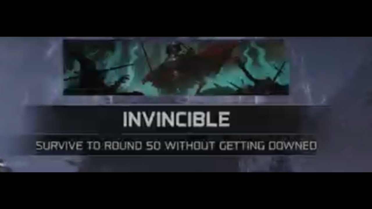 Unlocking the INVINCIBLE calling card in bo7 zombies!!!