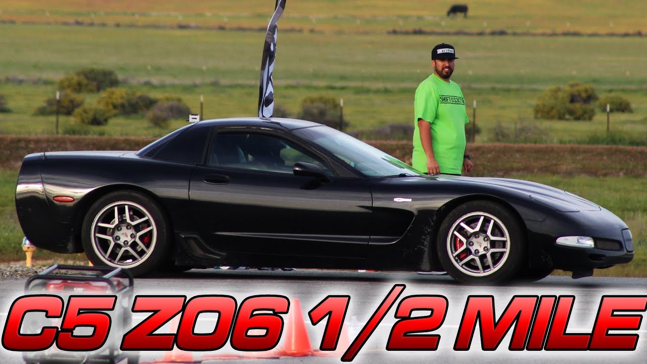 Stock C5 Z06 takes on the 1/2 Mile