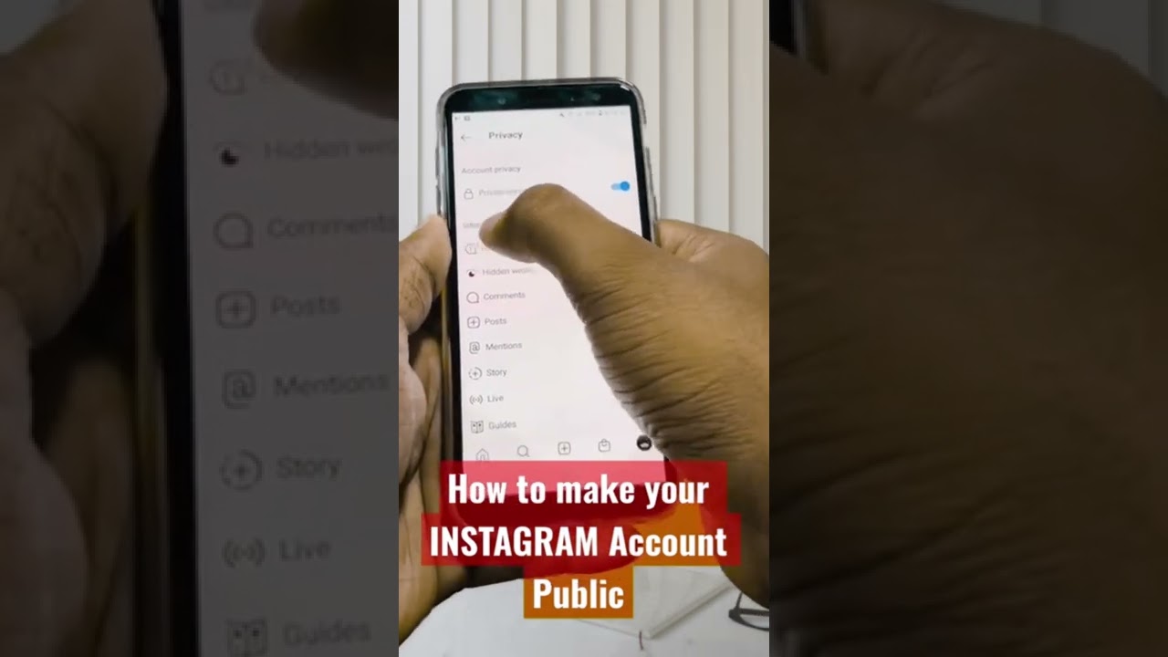 How to Make Your Instagram Account Public 2022 #instagram #shorts