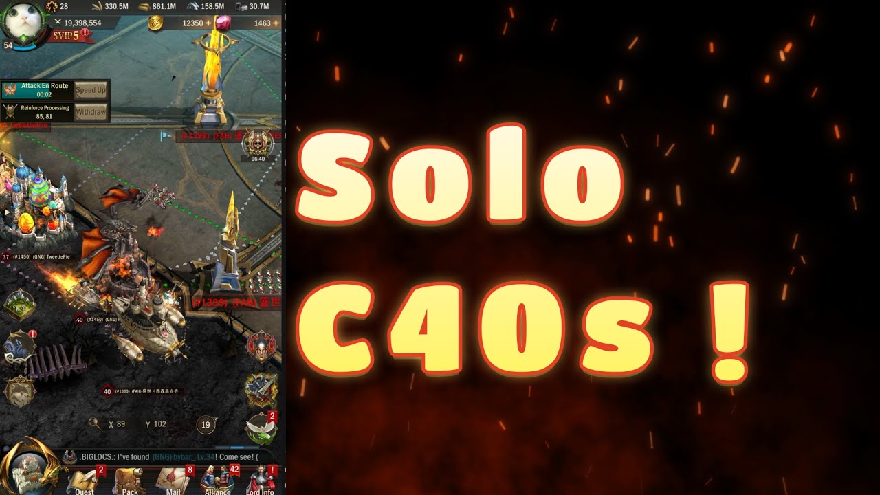 War and order : Soloing C40s