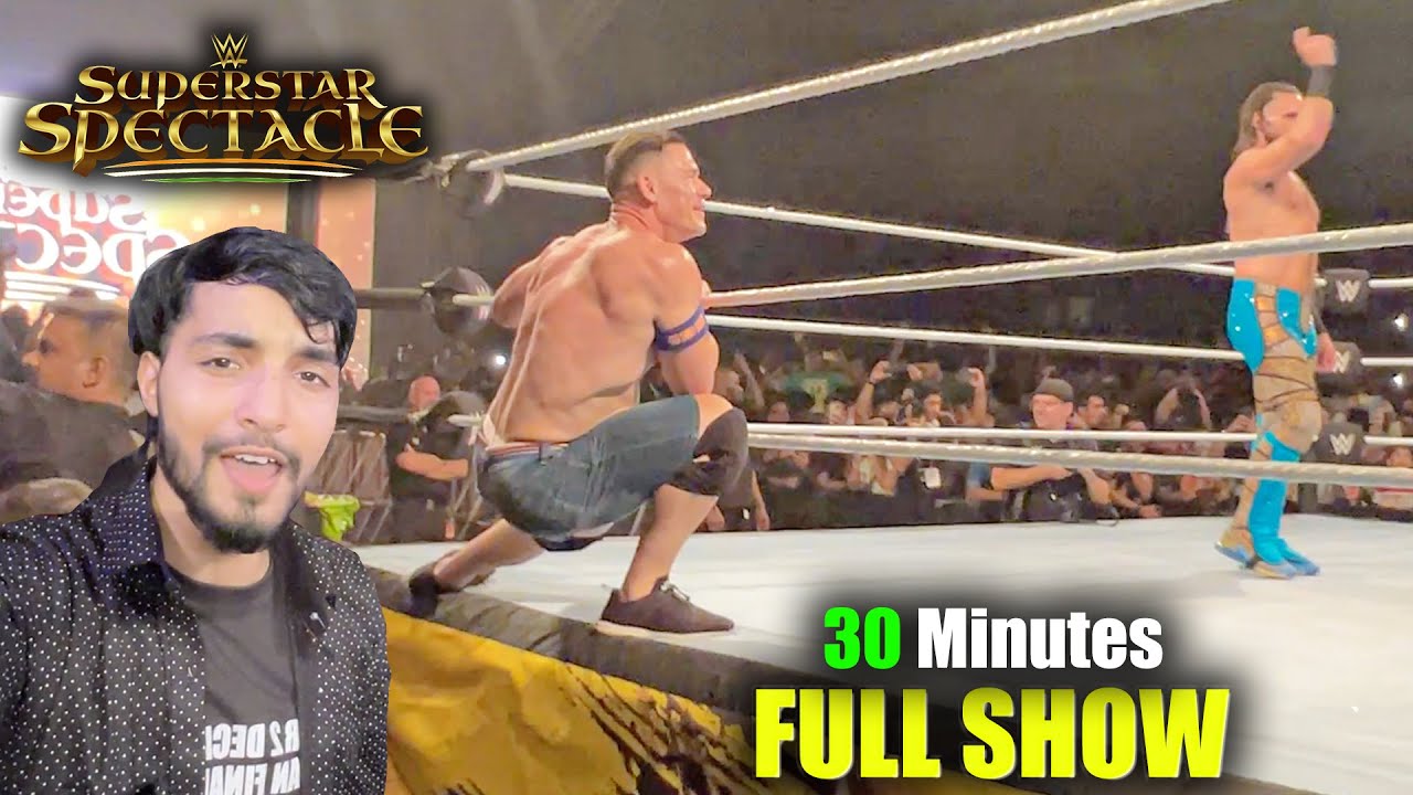 VLOG: WWE Superstar Spectacle 2023 RINGSIDE | John Cena & Seth Rollins in Hyderabad Match Highlights