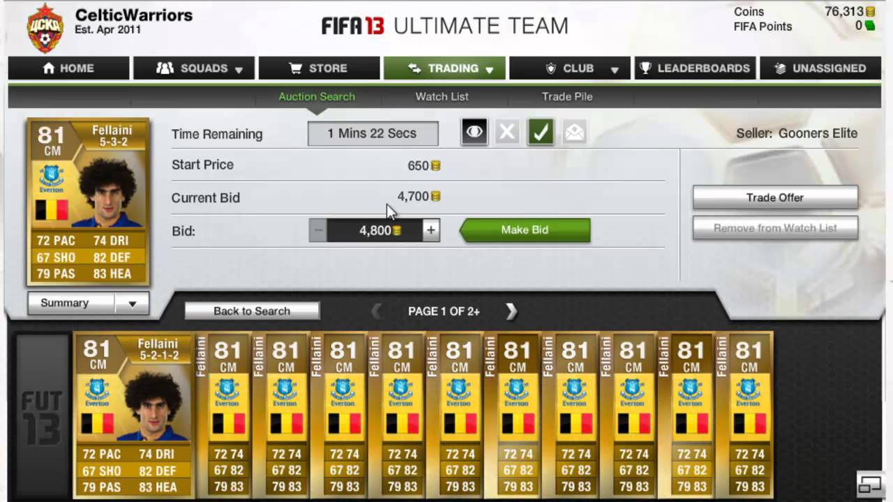 FIFA 13 || Trading Tips #1 'Buy Low, Sell HIGH'