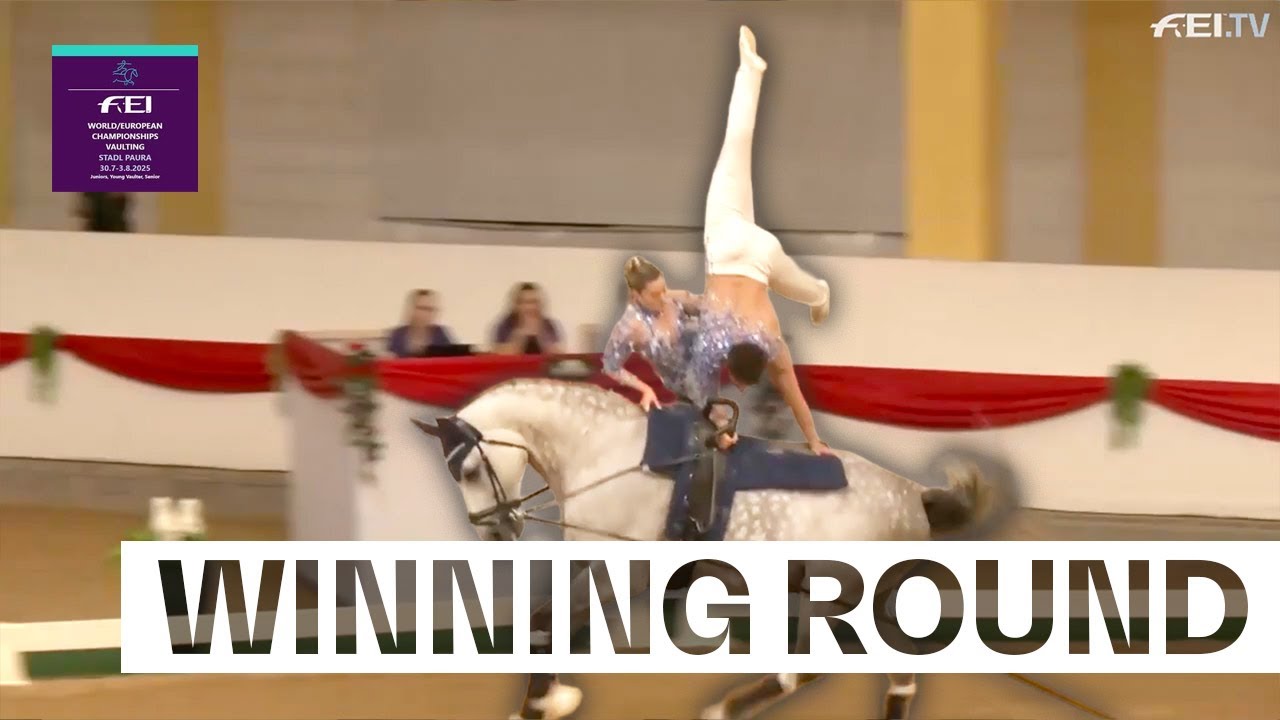🇮🇹 Italian power duo strike gold! 👑 | Senior Pas De Deux - FEI Vaulting European Championship™ 2025