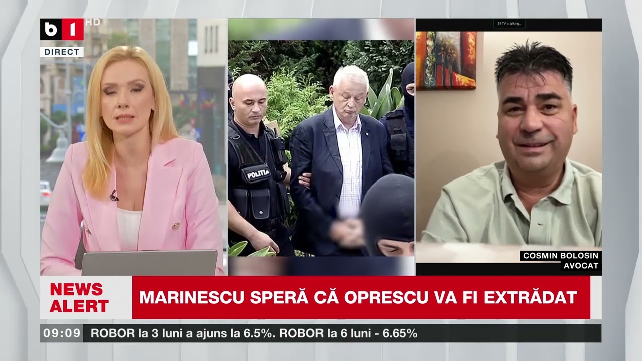 C. BOLOSIN, AVOCAT, DESPRE REȚINEREA LUI SORIN OPRESCU ÎN GRECIA_Știri B1TV_5 oct. 2025