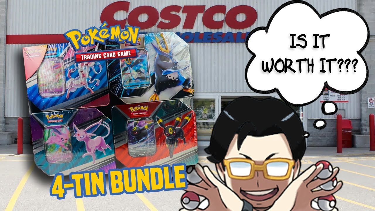 I BOUGHT Costco's New Pokemon Card 4-Tin Bundle!