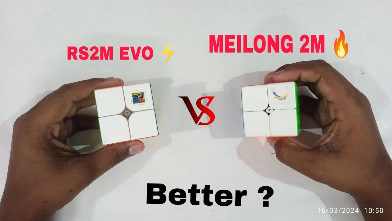 MOYU RS2M EVO (VS) MEILONG 2M 🔥 || WHICH IS BETTER ? || 2X2 COMPARISON |
