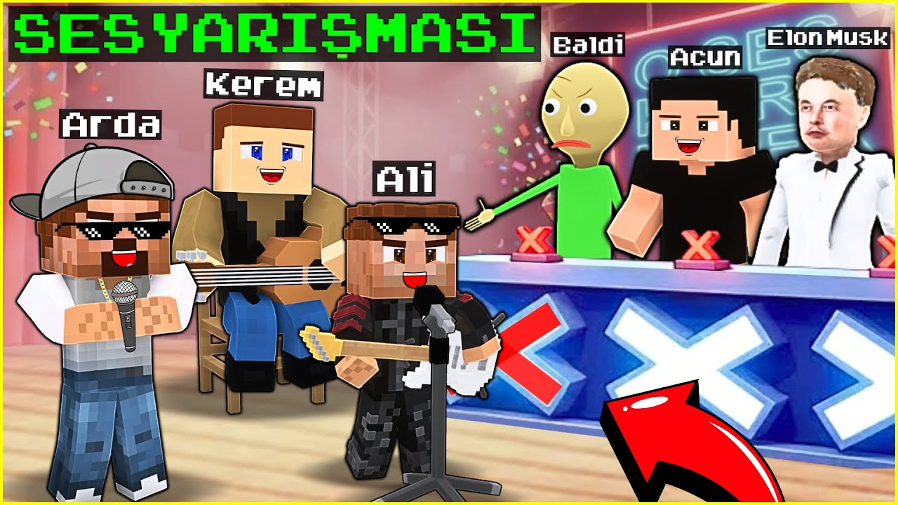 KEREM KOMİSER ŞARKI YARIŞMASINA KATILDI! 😂 -Minecraft