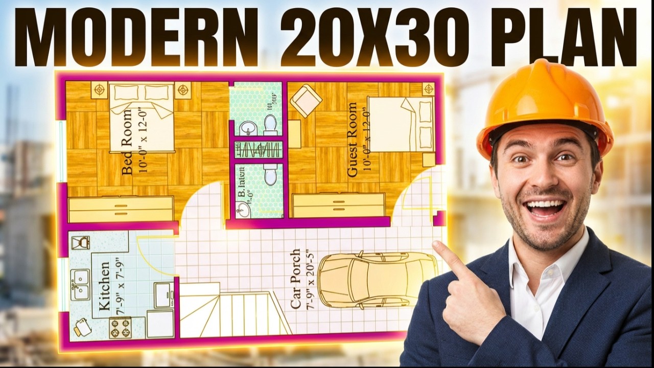 20*30 house design ||ghar ka naksha kaise banaye||naksha||18x30 house design with parking