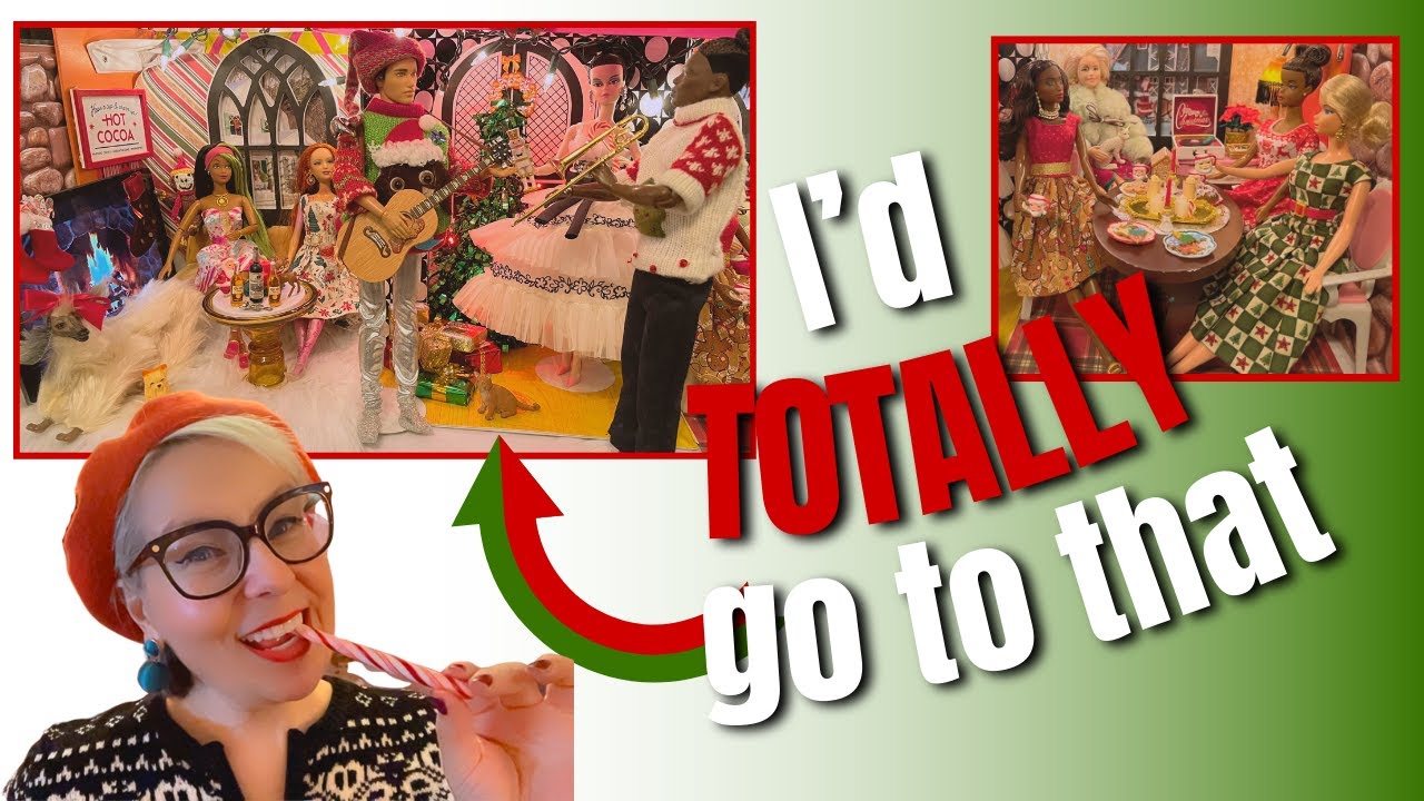 A Rocking Christmas Party at Barbie’s House | Play Barbies With Me