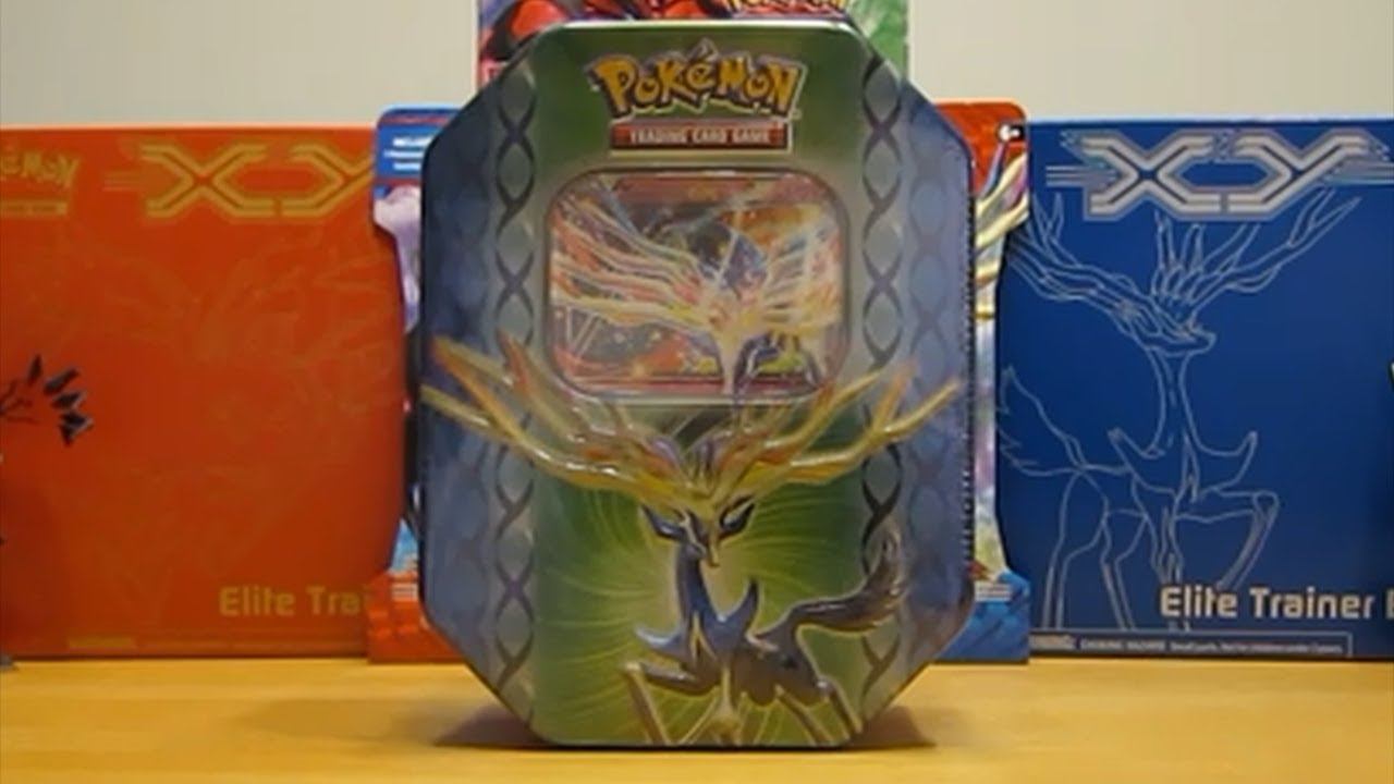 Pokemon Xerneas EX Tin Opening