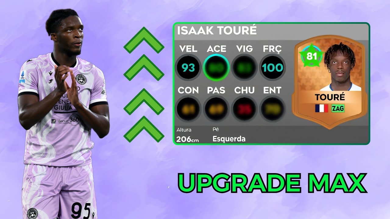 FAZENDO UPGRADE DO ISAAK TOURÉ O ZAGUEIRO MAIS ALTO DO DREAM LEAGUE SOCCER 2025