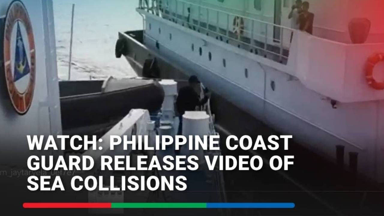 WATCH: Philippine Coast Guard releases video of sea collisions | ABS-CBN News