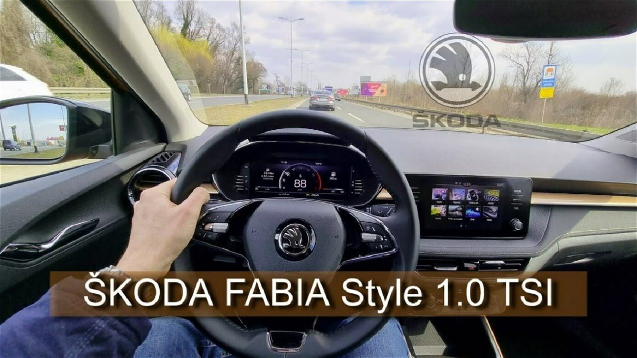 Škoda Fabia 1.0 TSI (2022) - consumption on 130 km/h (POV, city)