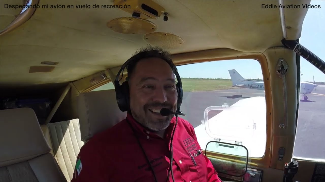 Despegando mi avion en vuelo de recreacion