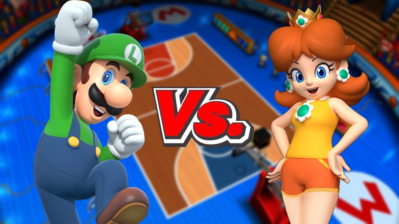 Mario Sports Mix - Team Luigi Vs. Team Daisy (Basketball)
