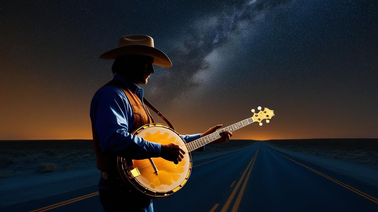 Slow Haunting Banjo on the midnight road