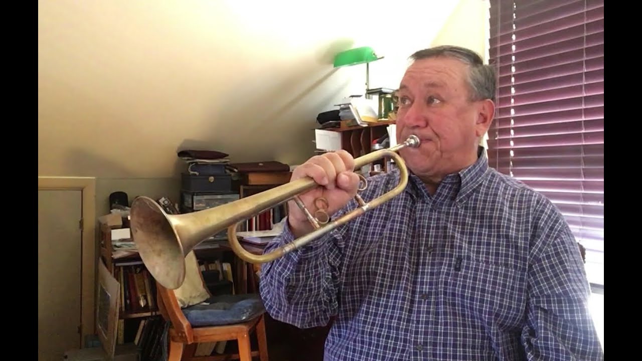 Taps Bugler discusses prototype bugles from B.A.C. Instruments