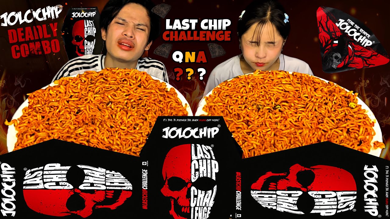 WORLD HOTTEST JOLOCHIP CHALLENGE😱🔥3X SPICY NOODLE | MY MONTHLY INCOME🤔QNA??? | ONE CHIP CHALLENGE |