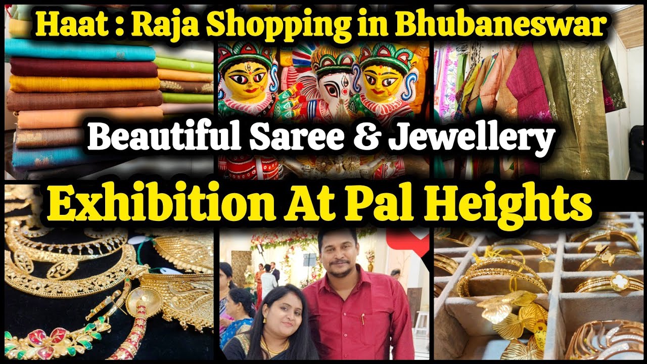 Exhibition At Pal Heights Bhubaneswar 😇 Raja Shopping 🛒 Beautiful Saree collection 🥳
