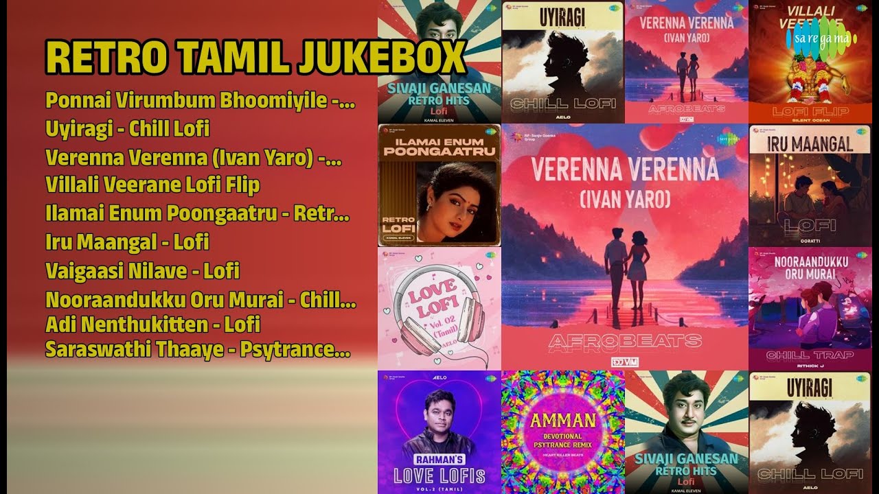 Retro தமிழ் ஹிட்ஸ் Jukebox | T.M. Soundararajan Songs | Ponnai Virumbum Bhoomiyile  Lofi