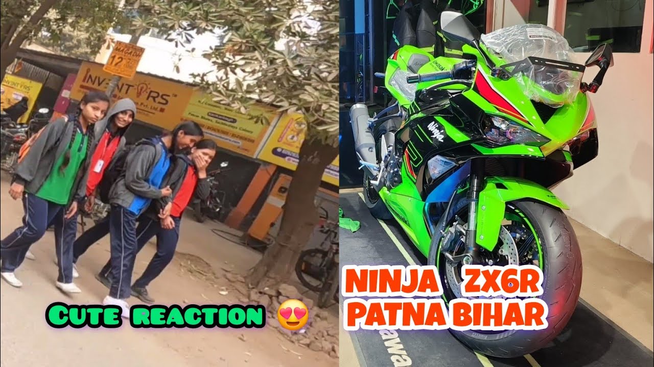 KAWASAKI NINJA ZX6R IN PATNA BIHAR | LAUNCH EVENT | SCHOOL KIDS REACTION | A2 BIKER