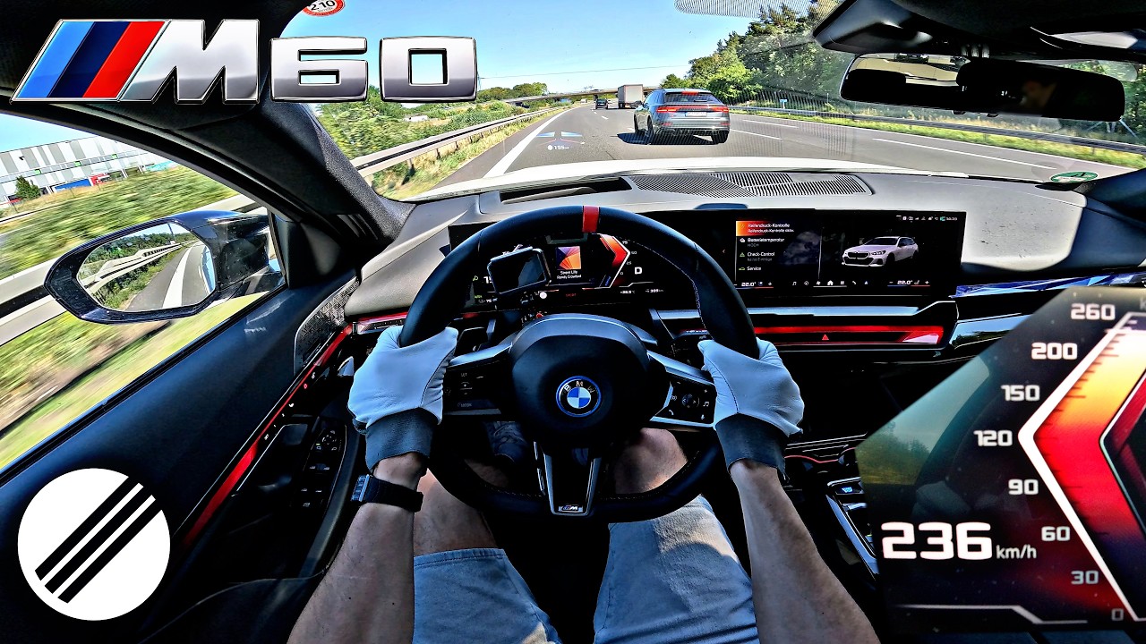 BMW 5-Series i5 M60 xDrive *820Nm* Top Speed Drive on German Autobahn🏎
