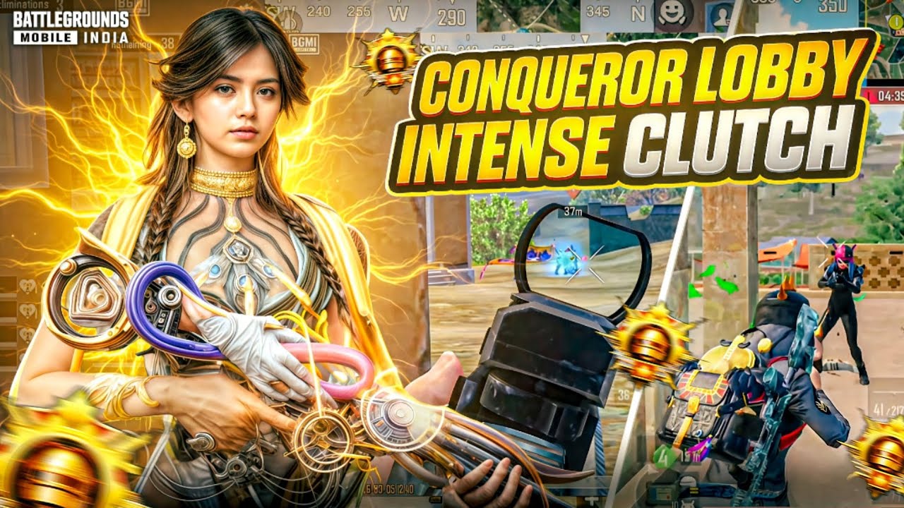 CONQUEROR LOBBY INTENSE CLUTCHES 🔱| BGMI | GAMING | #bgmi #viral #gaming  