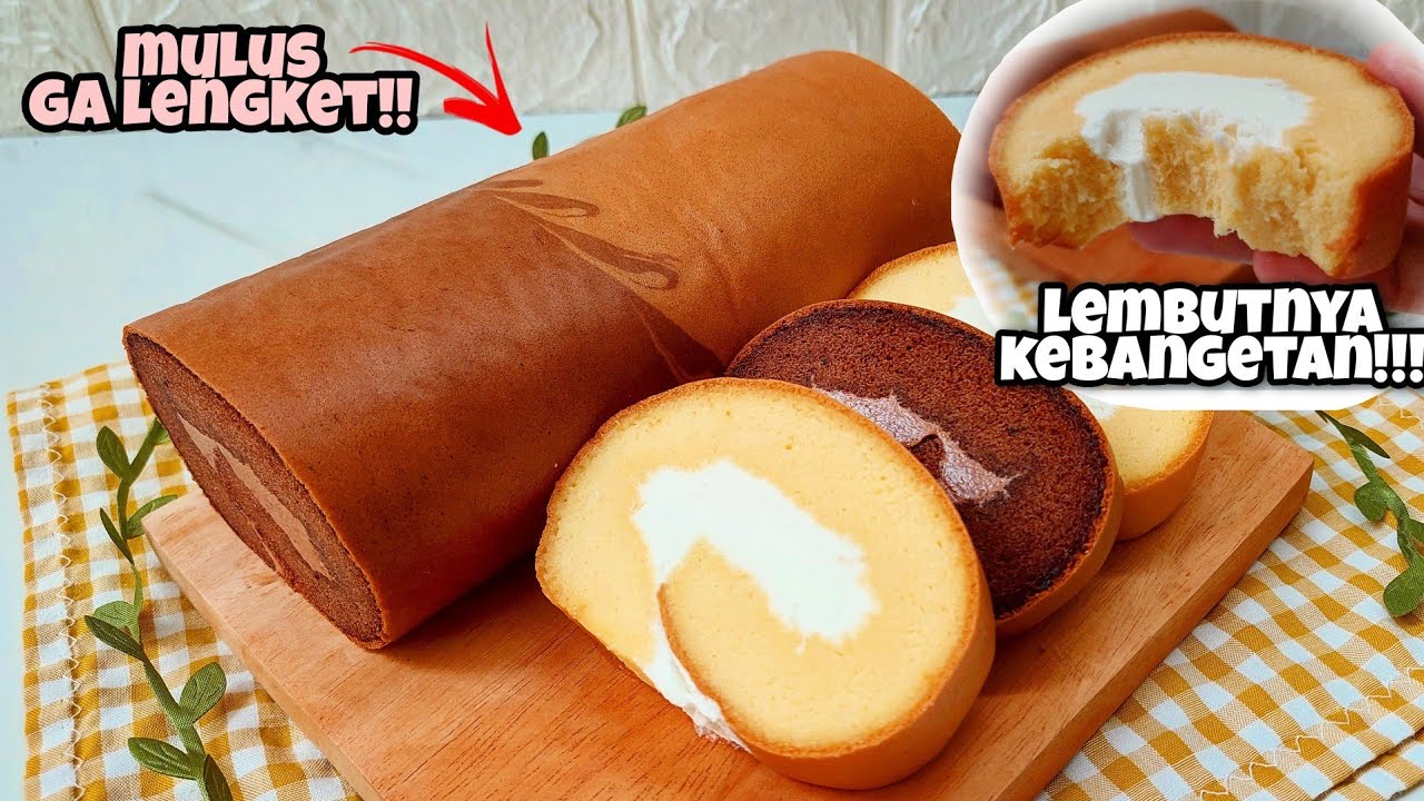 INOVASI BARU!! 2 SEASON ROLL CAKE, SUPER MULUS ANTI LENGKET, TEKSTURENYA LEMBUT KEBANGETAN!!