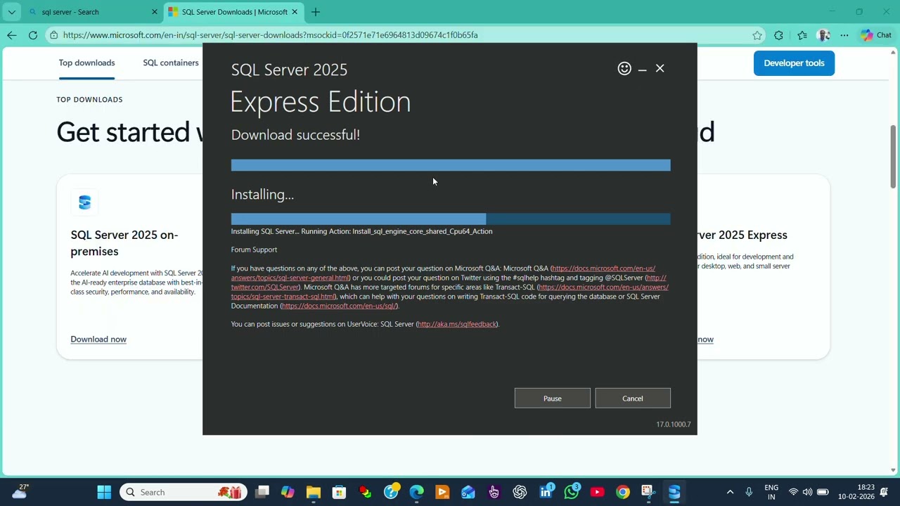 4. SQL - SQL SERVER 2025 EXPRESS INSTALATION IN TAMIL