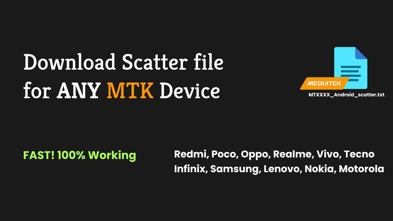 📄How to Download Scatter File for ANY MTK Device | ⚡️sp flash tool scatter file download