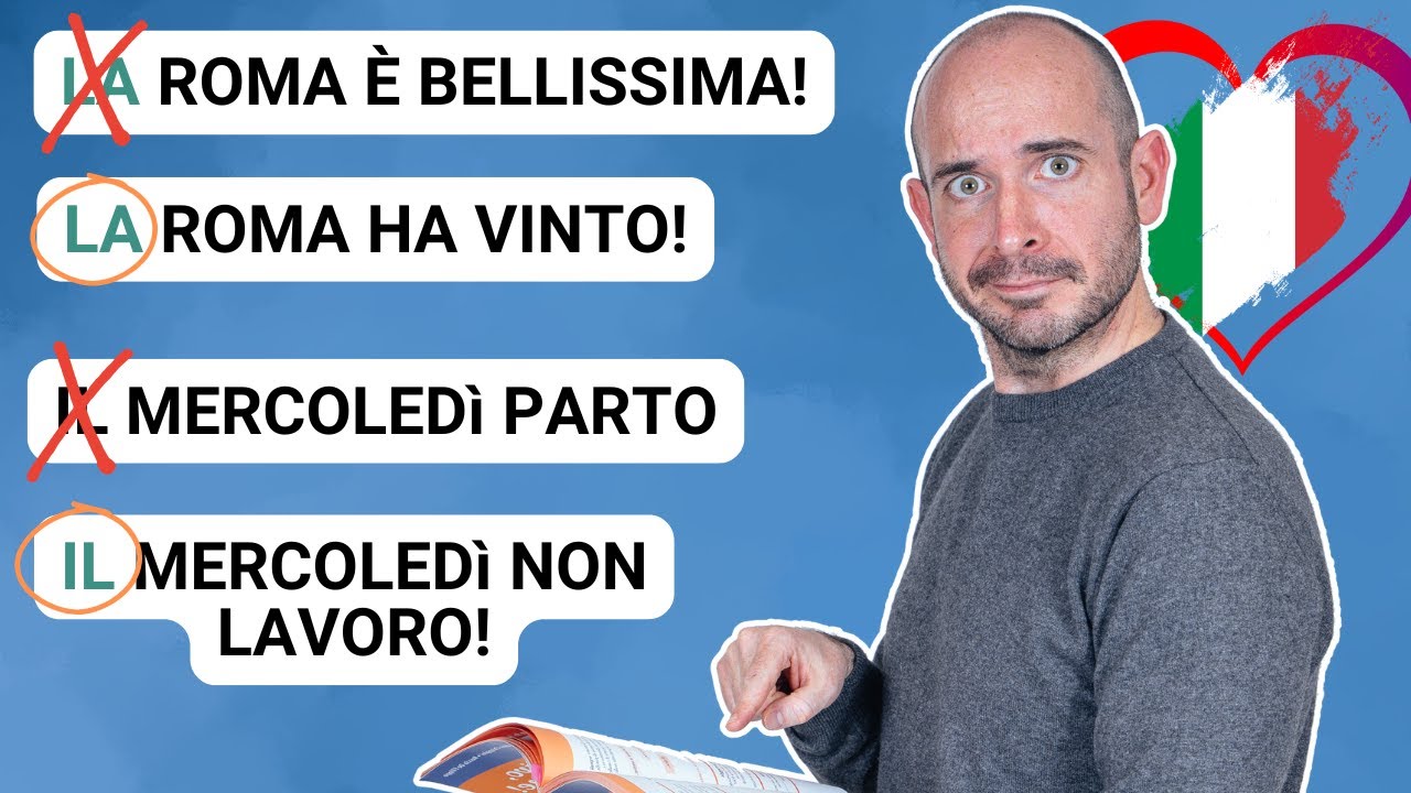 NON USARE L'ARTICOLO in questi casi! | Impara l'italiano con Vaporetto Italiano