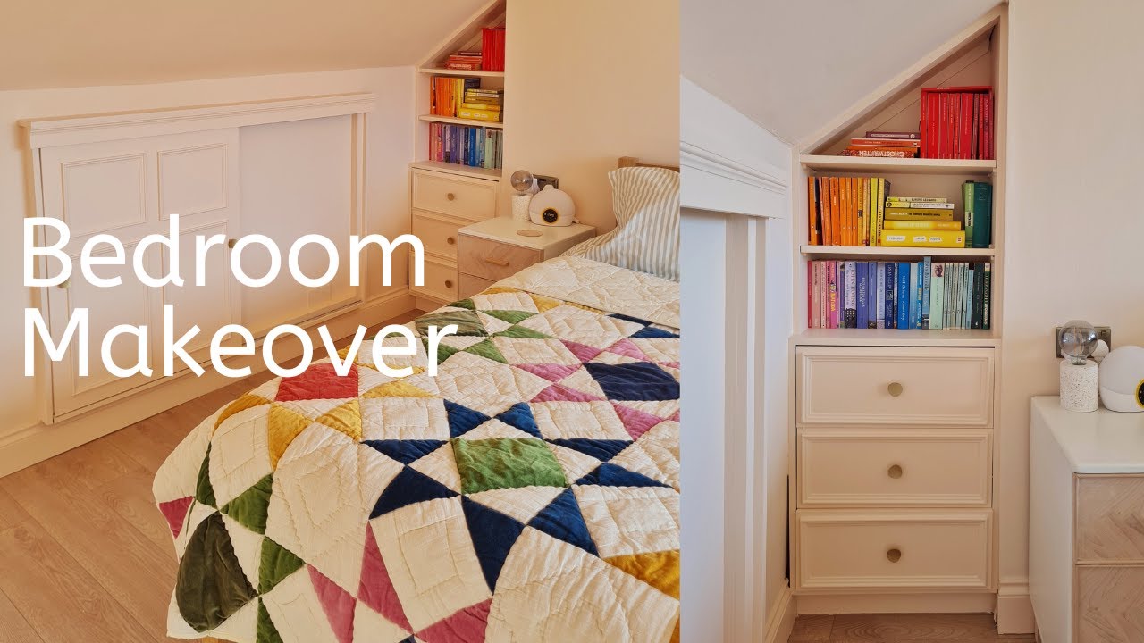 Extreme Bedroom Makeover| DIY| Calming Space| Painting Wardrobes| Adding Moulding