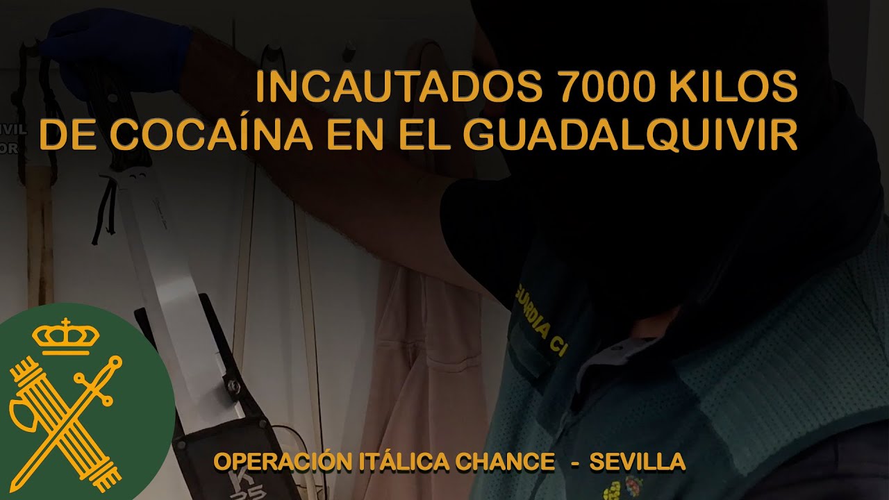 Detenidas 17 personas e incautados 7000 kilos de cocaína que se transportaban por el Guadalquivir