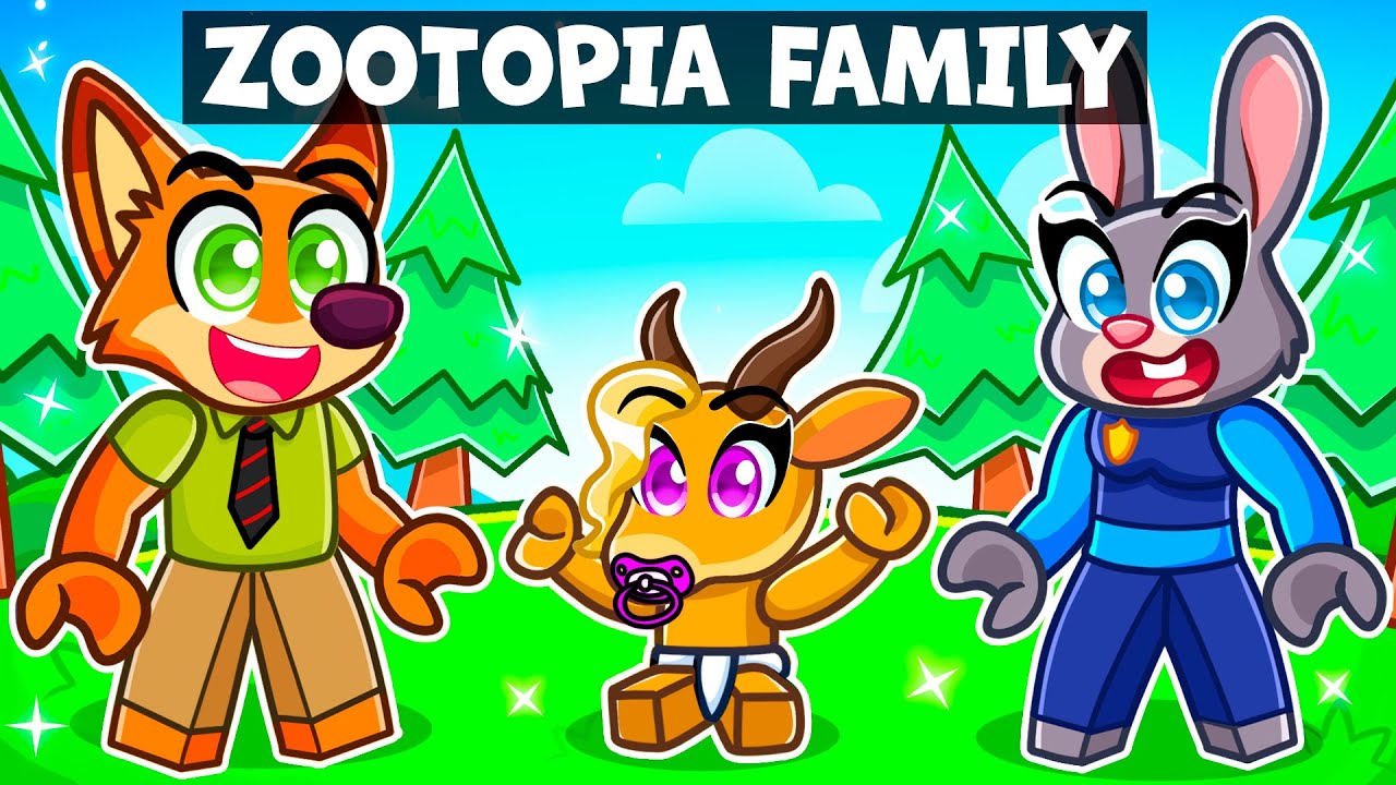 ADOPTED by a ZOOTOPIA FAMILY in Roblox!