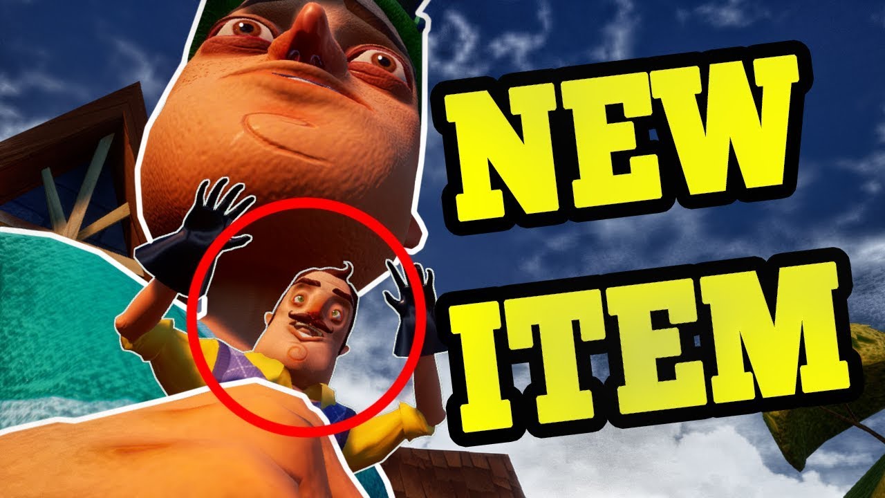 Hello Neighbor NEW ITEM!! BECOMING GIANT and THROWING MY NEIGHBOR MOD