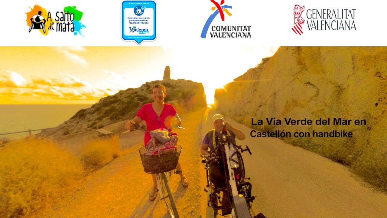 The Greenway of the See in Castellón with hand bike