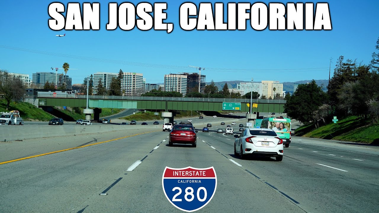 I-280 South & I-680 North: San Jose to Pleasanton, California