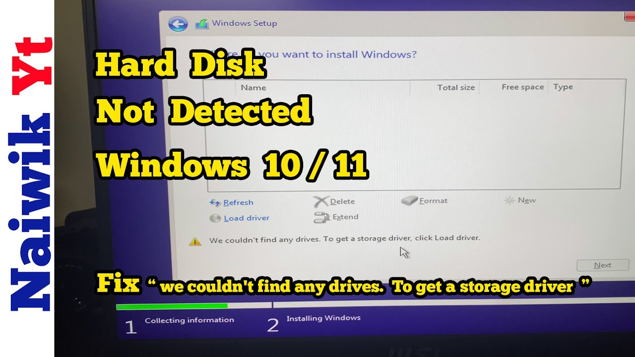 Раздел жёсткого диска не отображается при установке Windows 10/11 | Исправление ошибки «не удалос...
